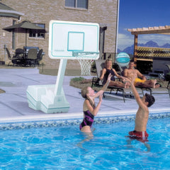 Splash & Slam Pool Basketball Hoop with Break Away System, White - Image 4