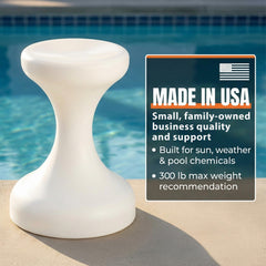 Submersible Pre-Weighted Pool Stool Swim-Up Barstool, 24 Inch (1 Stool) - Image 6