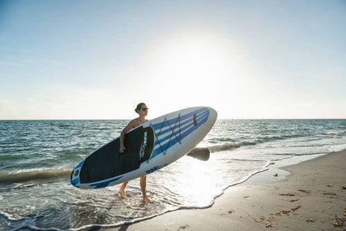 White with Blue  Inflatable SUP - Image 3