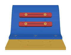 Foam waterslide, climb end with steps