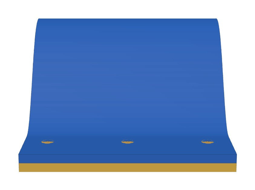 Foam waterslide, exit end