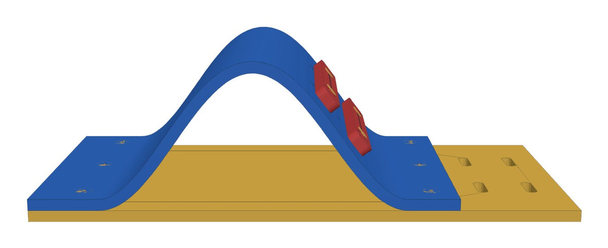 Foam waterslide, left side profile