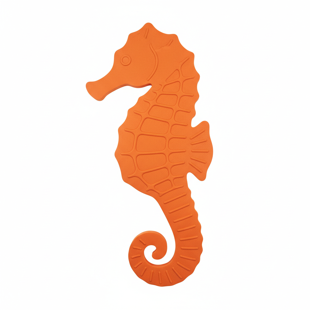 Johnny the Seahorse™ Foam Floating Mat – Made in the USA – Durable Swim Training Tool