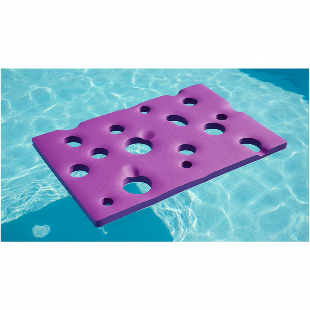 Swiss Cheese Foam Floating Mat – Made in the USA - Durable Swim Training Tool