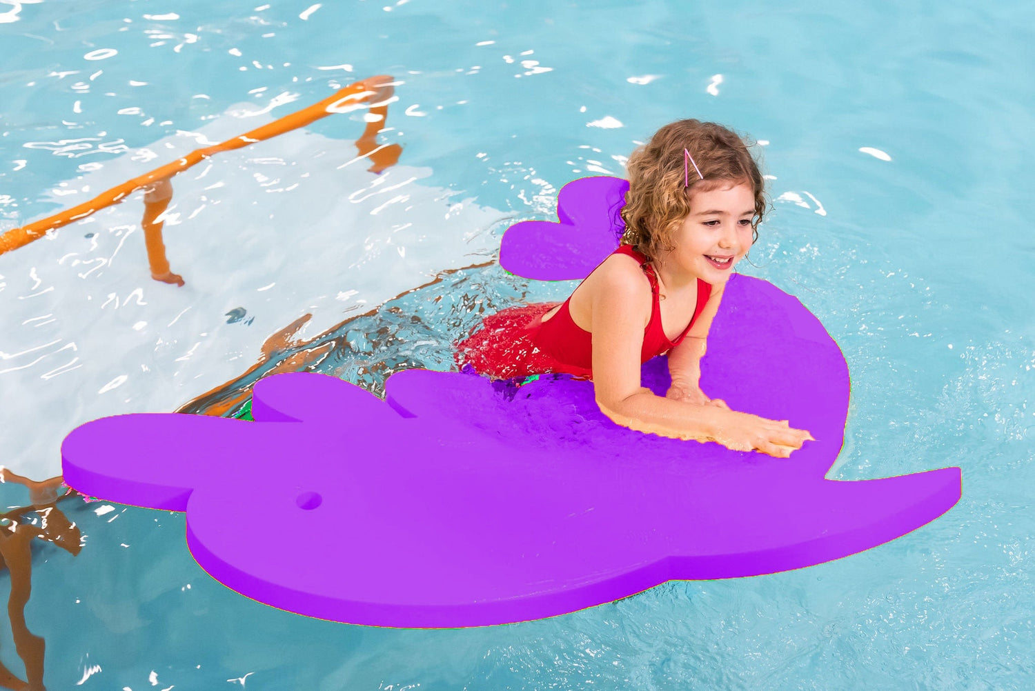 Dan the Dolphin™ Foam Floating Mat – Made in the USA - Durable Swim Training Tool