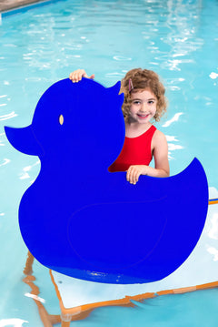 Blue Michelle the Duck foam float 36 inch