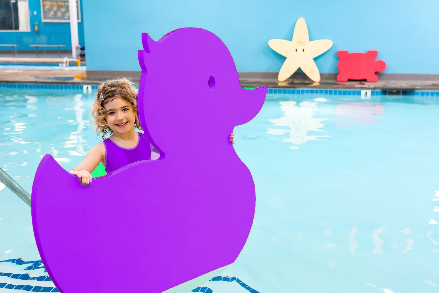 Michelle the Duck™ Foam Mat – Made in the USA – Playful, Durable Pool Float