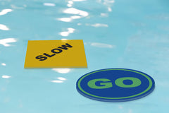 Aquamentor-Swim Angelfish Foam GO and SLOW Signs