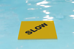 Aquamentor-Swim Angelfish Foam SLOW Sign floating