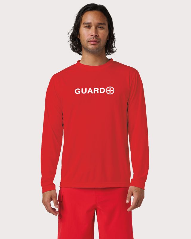 Guard Long Sleeve Quick Dry Tee - Red