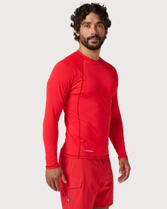 Long Sleeve Elite Rashguard - Red
