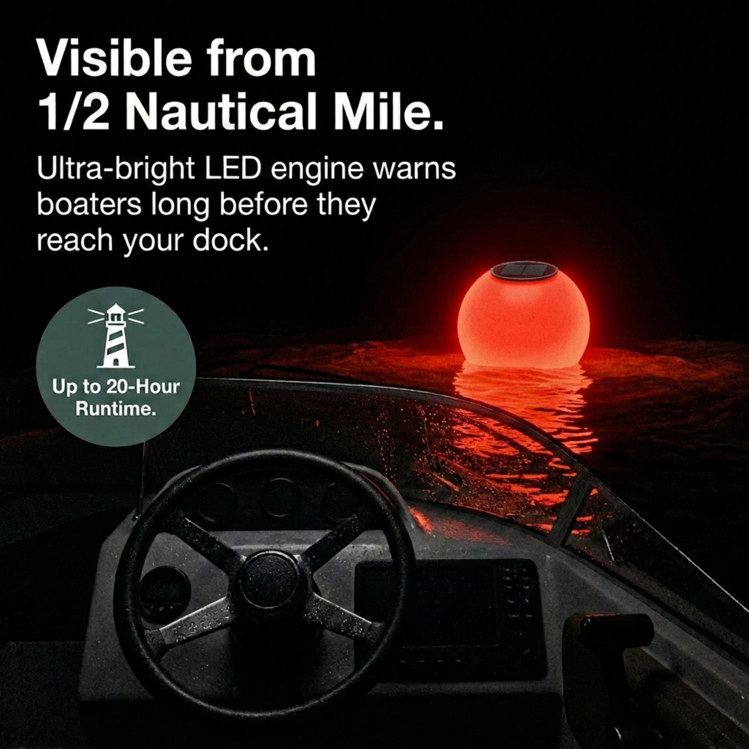 Solar Powered Self-Illuminating Buoy With Light Engine - 14