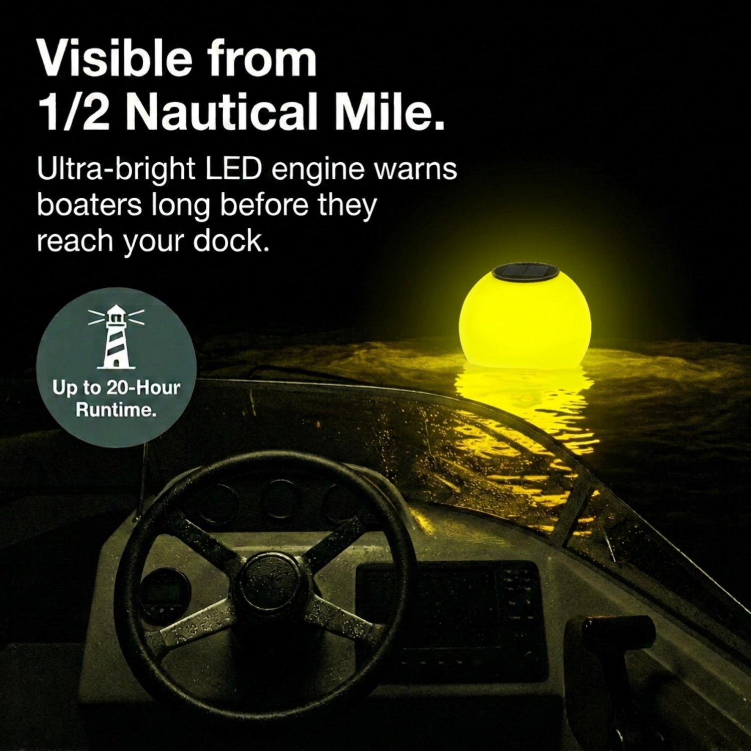 Solar Powered Self-Illuminating Buoy With Light Engine - 14