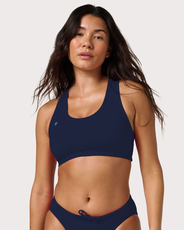 Racer Elite Bikini Top - Navy