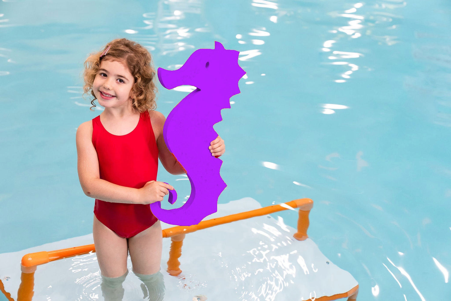 Johnny the Seahorse™ Foam Floating Mat – Made in the USA – Durable Swim Training Tool