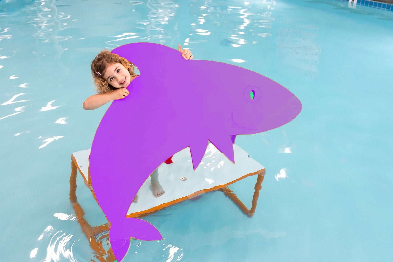 Max the Shark™ Foam Floating Mat – Made in the USA - Durable Swim Training Aid