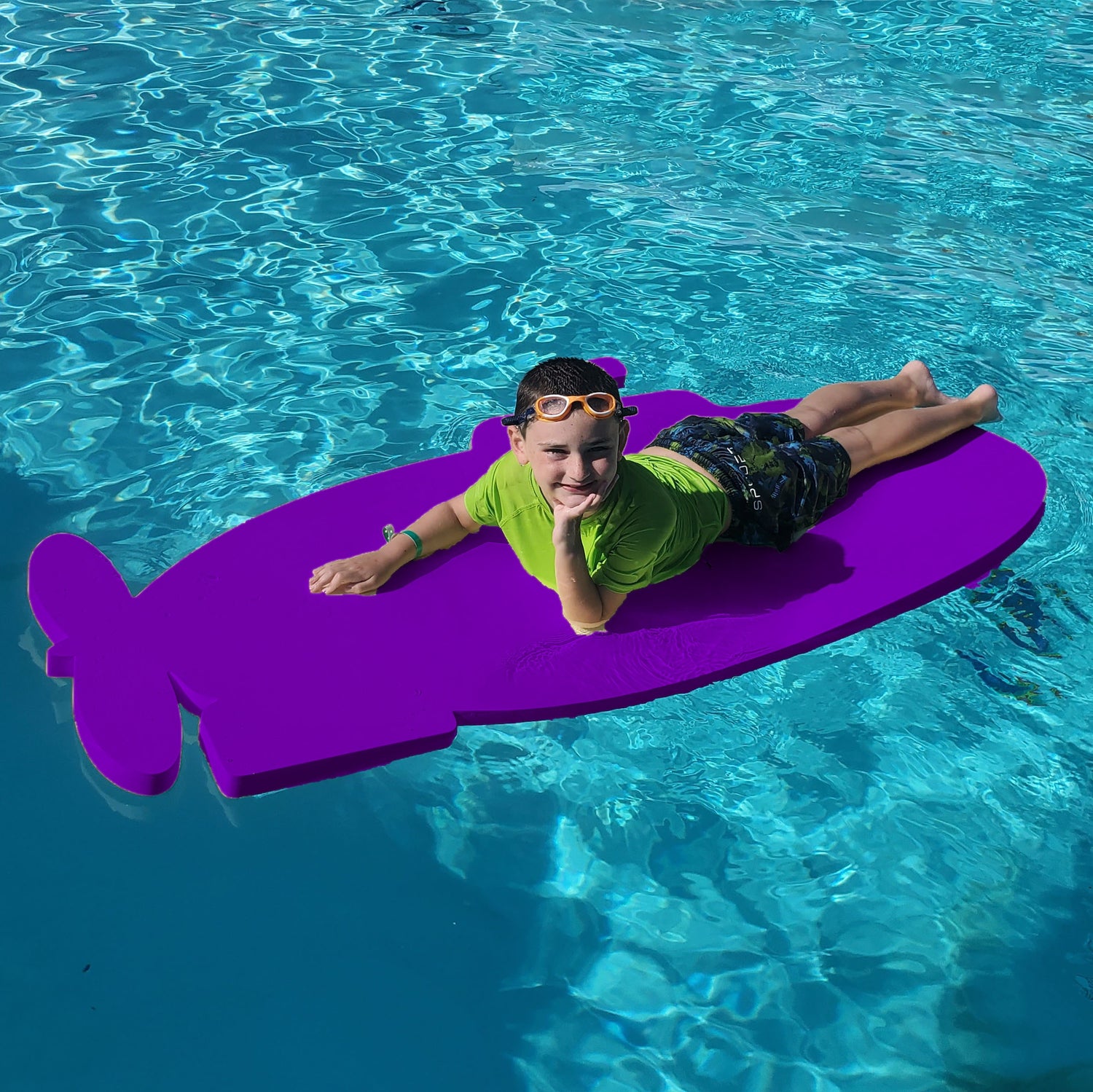 Aquamentor Sam's Submarine™ Foam Floating Mat – Made in the USA – Durable Swim Training Aid