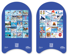 Foam Kickboard with Visual Communication Cues by Swim Angelfish, both sides