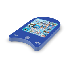 Foam Kickboard with Visual Communication Cues by Swim Angelfish, studio view side 1