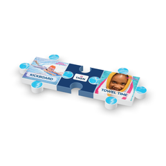Swim Angelfish puzzle schedule, KICKBOARD then TOWEL TIME