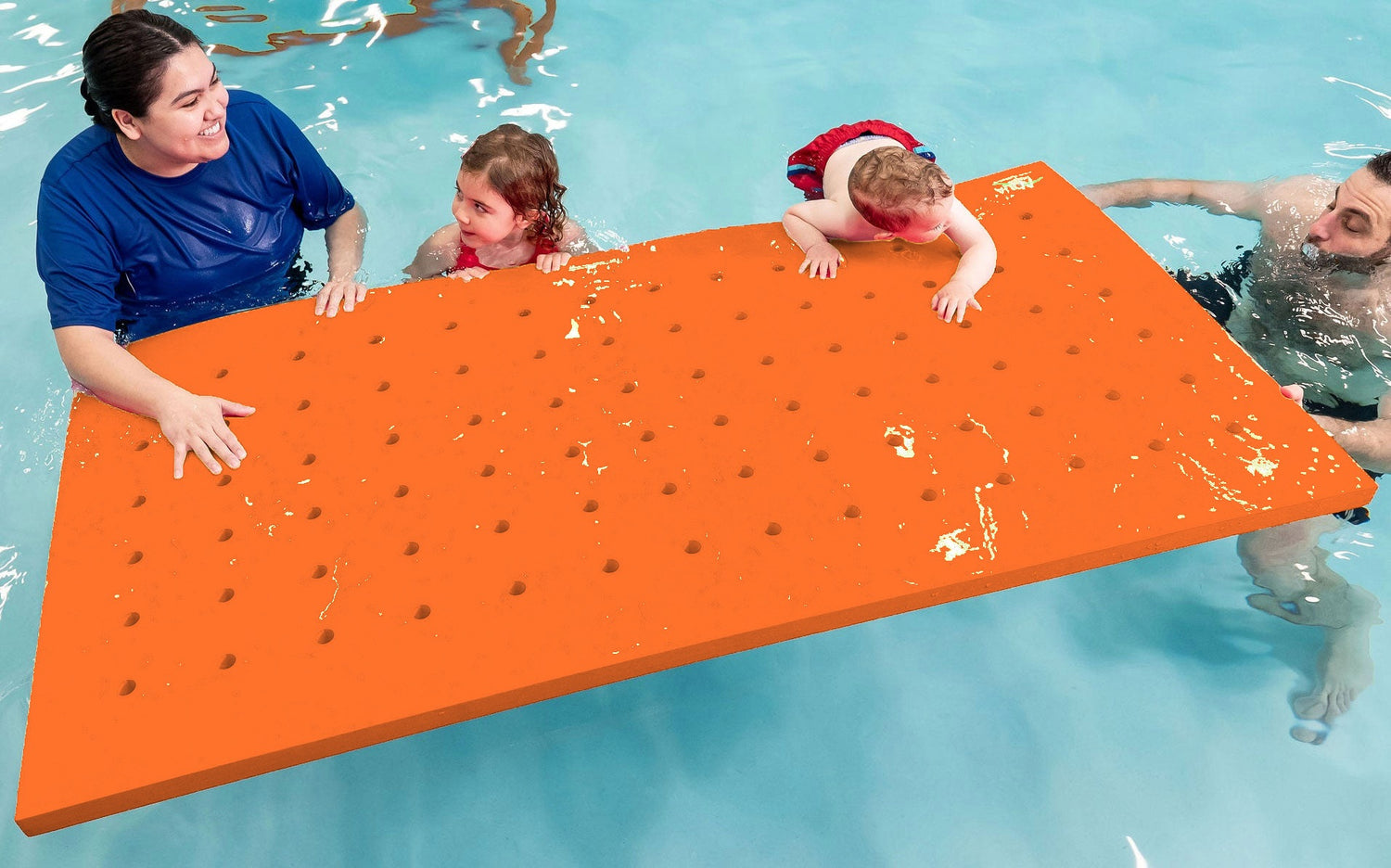 Swiss Cheese Foam Floating Mat – Made in the USA - Durable Swim Training Tool