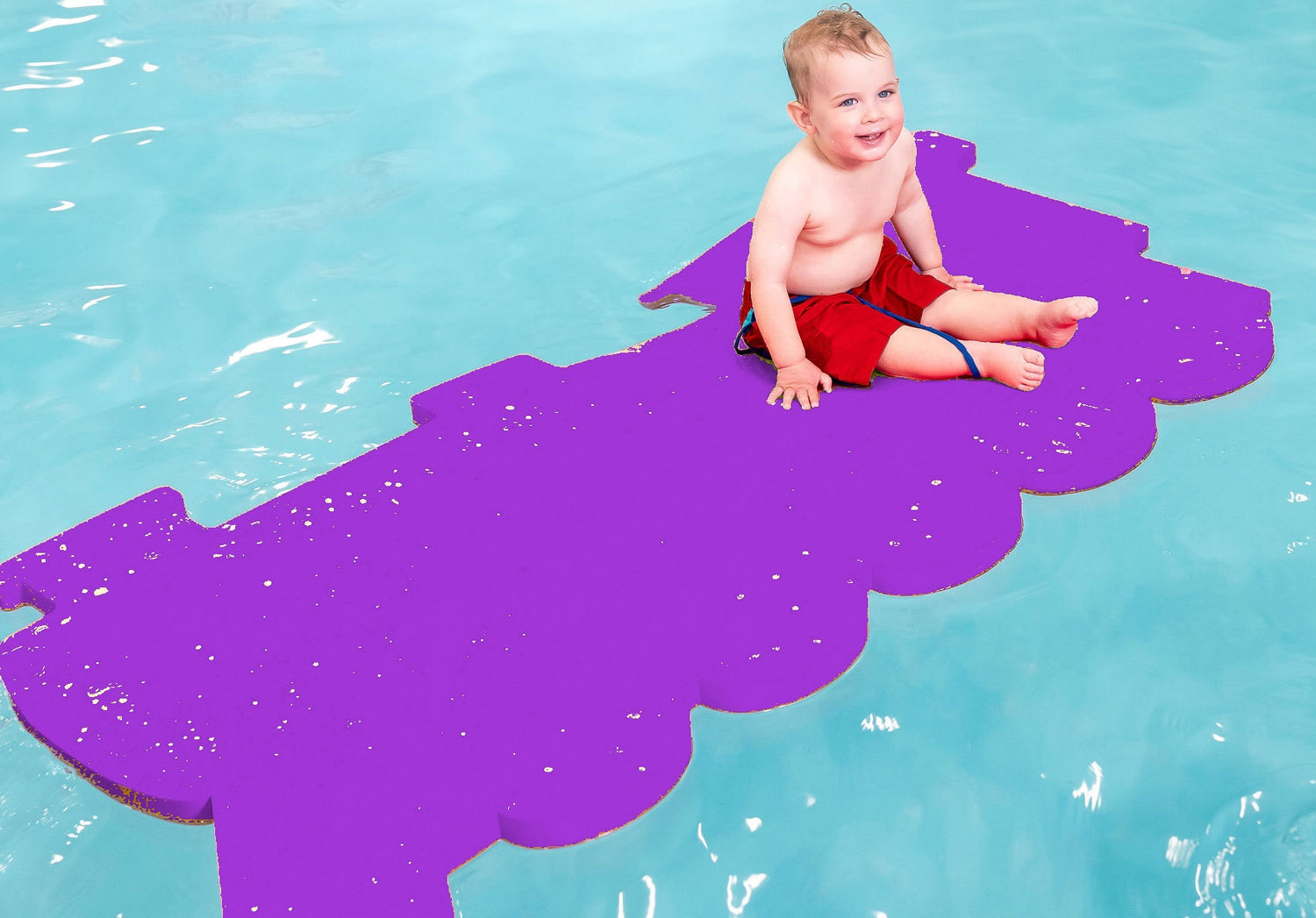 AquaTrain™ Foam Floating Mat – Made in the USA - Durable Swim Training Aid