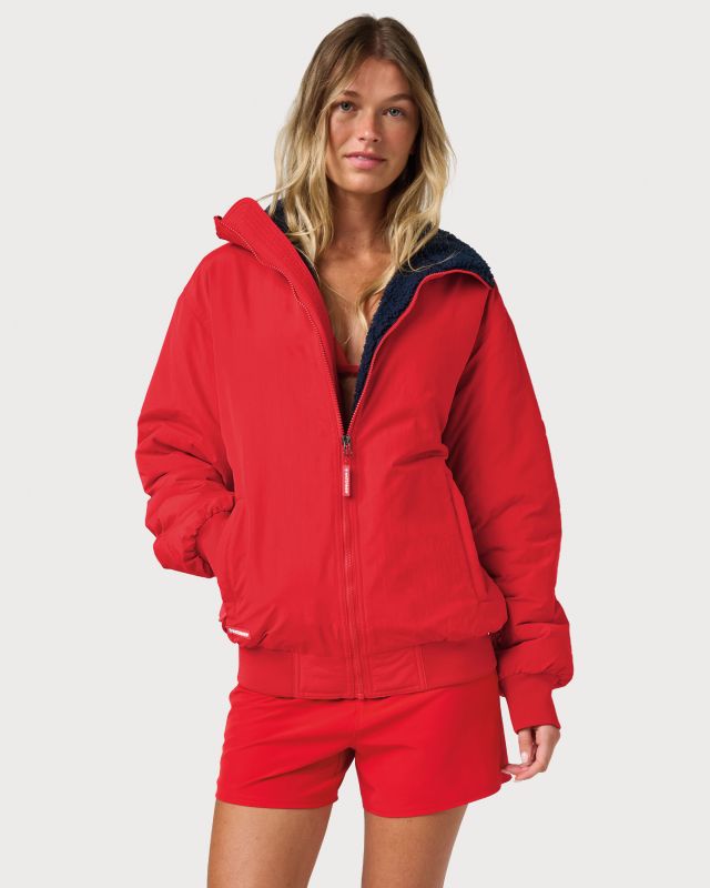 Lifeguard Crew Jacket - Red
