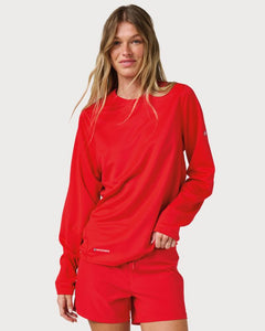 Long Sleeve Elite Surf Shirt - Red